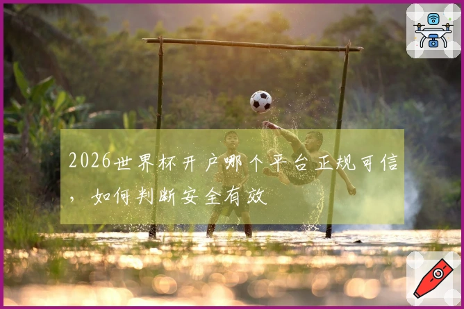 2026世界杯开户哪个平台正规可信，如何判断安全有效