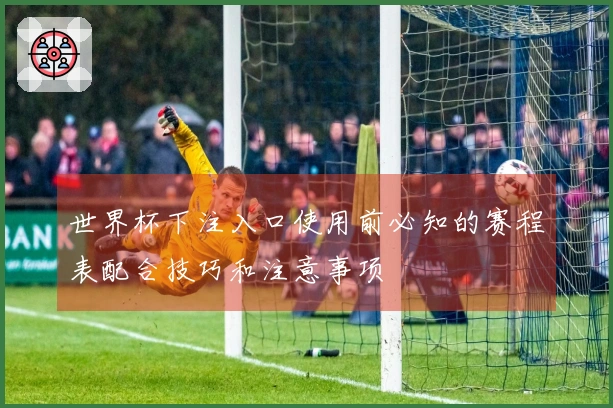 世界杯下注入口使用前必知的赛程表配合技巧和注意事项